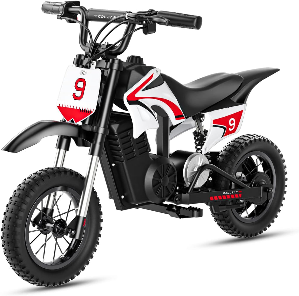 K1 Kids Electric Dirt Bike 36V Motorcycle,16MPH Fast Speed 14 Mile Long-Range,700W Peak 3-Speed Modes Electric Bike for Kids Ages 3-10