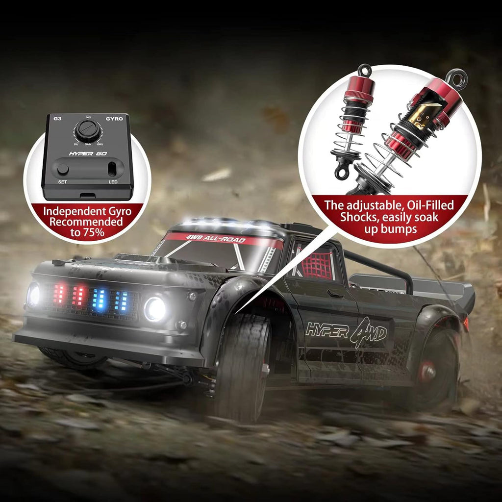 14301 V3 1/14 RTR Brushless RC Drift Car, 4WD 38MPH High Speed with Gyro