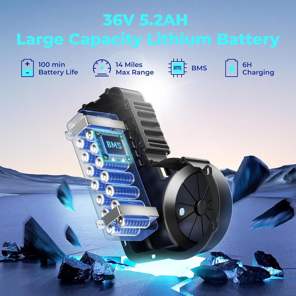 K1 Kids Electric Dirt Bike 36V Motorcycle,16MPH Fast Speed 14 Mile Long-Range,700W Peak 3-Speed Modes Electric Bike for Kids Ages 3-10