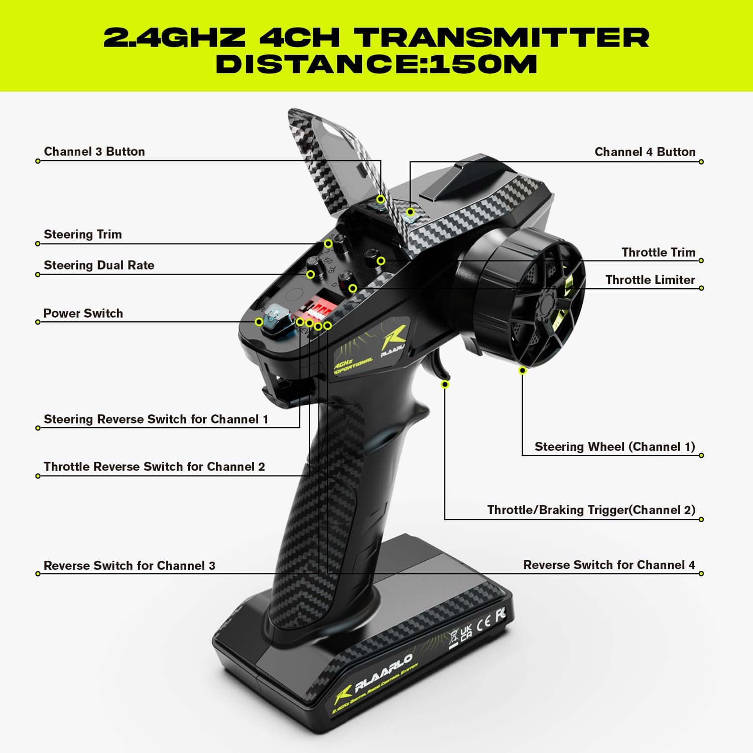 AMORIL 1/10 RTR Brushless Fast RC Cars for Adults,Max 50mph Hobby Electric Off-Road Monster Truck,Waterproof High Speed RC Car 4WD Remote Control Car with 3S Lipo,Green