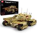 Mould King 20011 Technology MOC Building Block Mammoth Tank, Remote Control Rechargeable RC Tank Model Kit for Adults