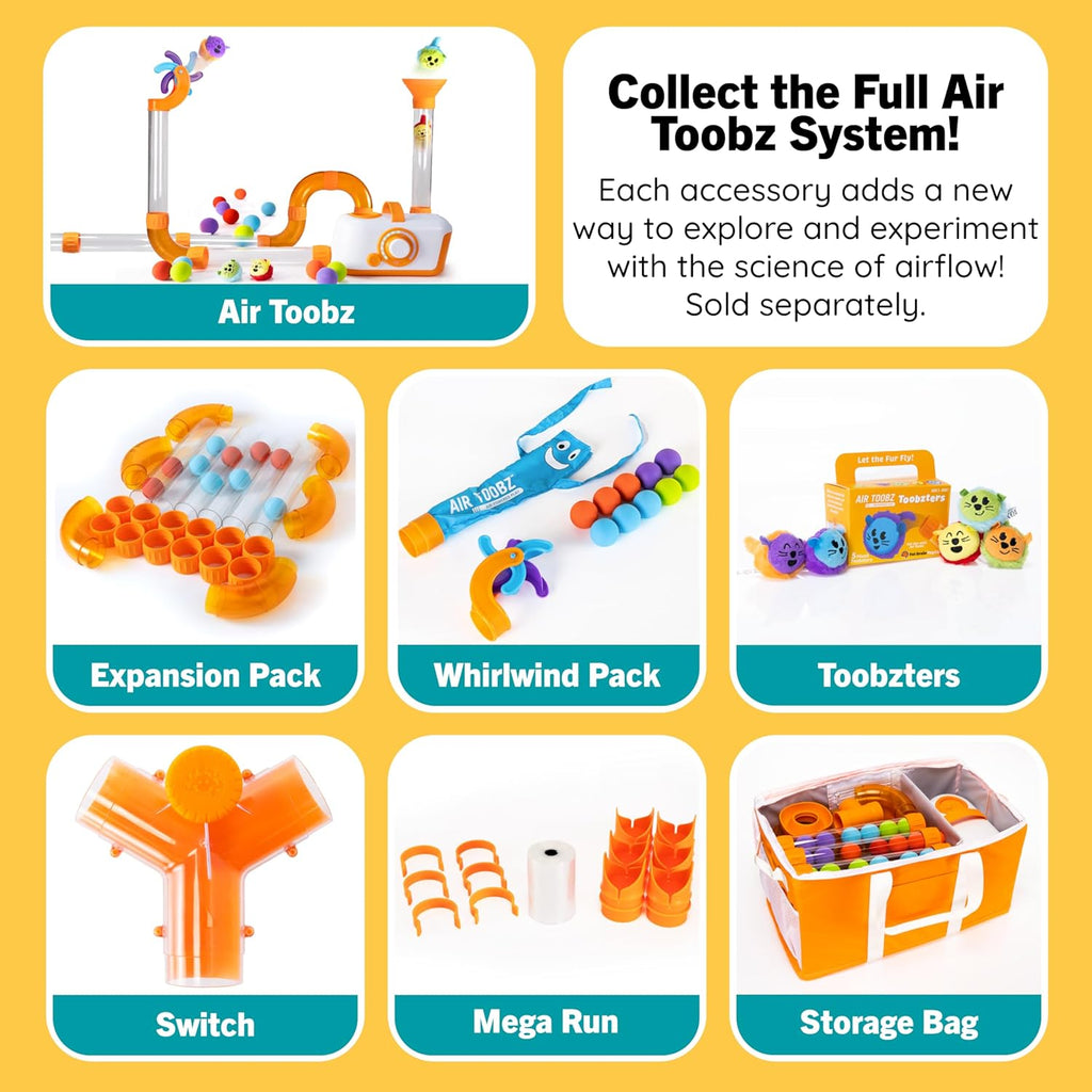 Tengen Toys The Original Air Toobz, Air-Powered STEM Building Toys for Kids & Teens, Kids Building Toys, STEM Toys for 3+ Year Old