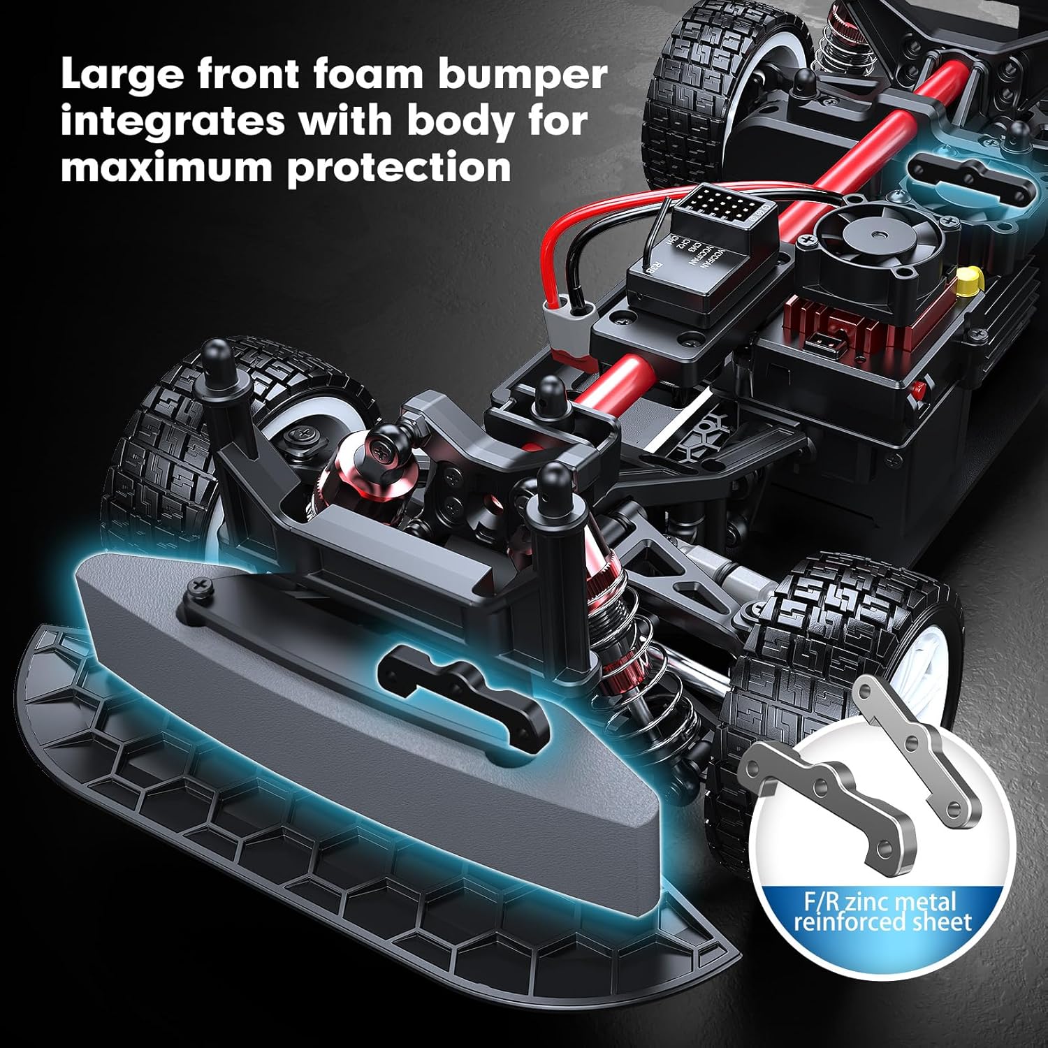 Brushless RC Drift Car MJX Hyper GO 14303 1:14 Citroen C3, 40mph Max 4WD RTR High Speed RC Rally Car with Gyro & 2x2000mAh Batteries, Hobby Grade Remote Control Drifting Car Gift for Adults