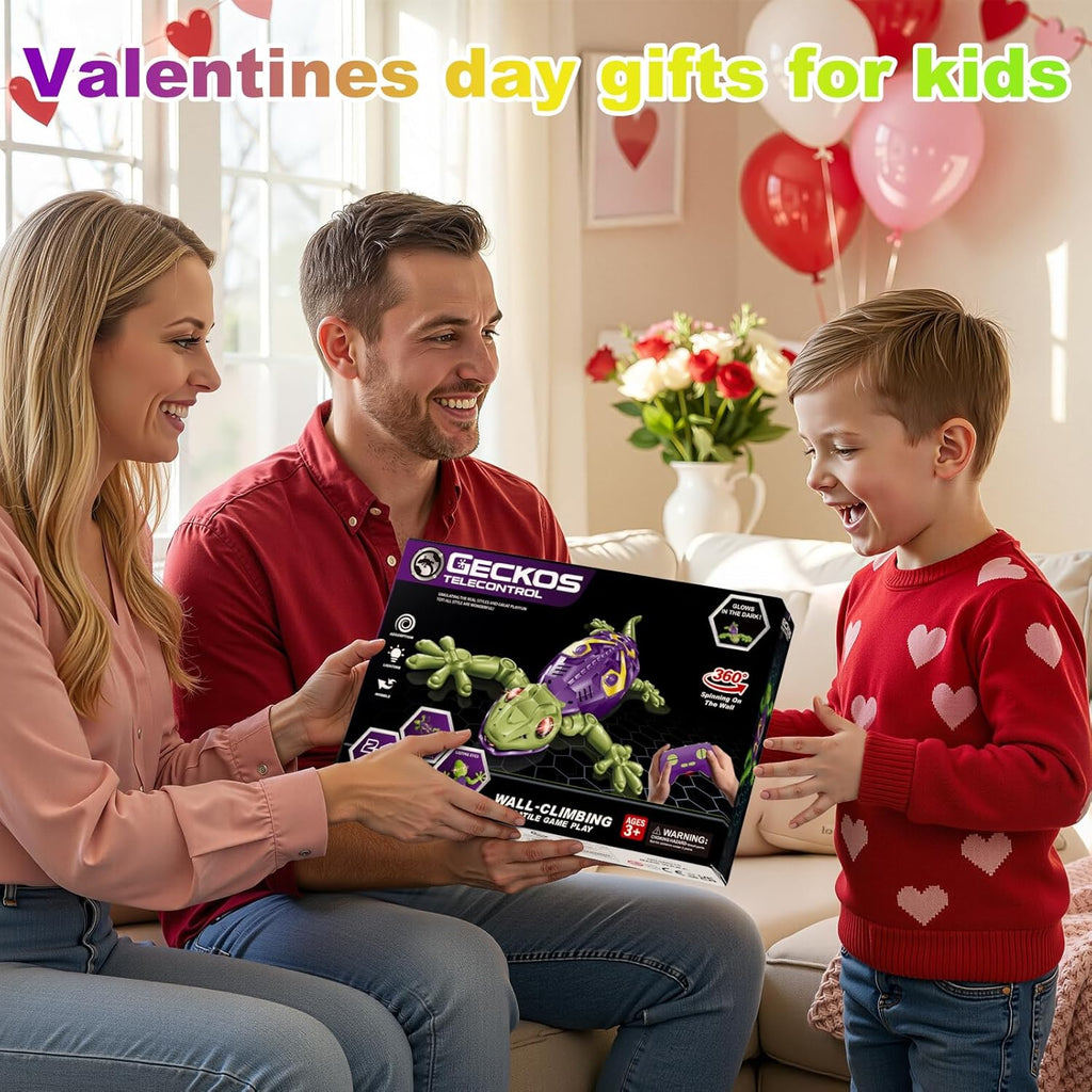 Wall Climbing Gecko, Glow in The Dark Lizard, Rc Toys for Kids,Wall Crawler Robot Geckos,Fun Kids Toys, Birthday Valentines Day Gifts for 3 4 5 6 7 8 + Year Old Boys Girls Teens