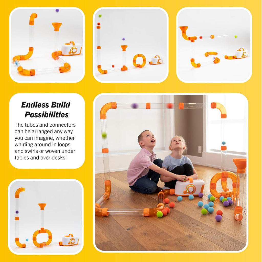 Tengen Toys The Original Air Toobz, Air-Powered STEM Building Toys for Kids & Teens, Kids Building Toys, STEM Toys for 3+ Year Old