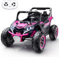 Tengen 2 Seater Kids Ride on Car, Electric 4WD Off-Road UTV Truck, 7Ah Large Battery Kids Electric Car with Remote Control, Safety Belt, Horn, Music, and Lights for Aged 3-8 Years Blue