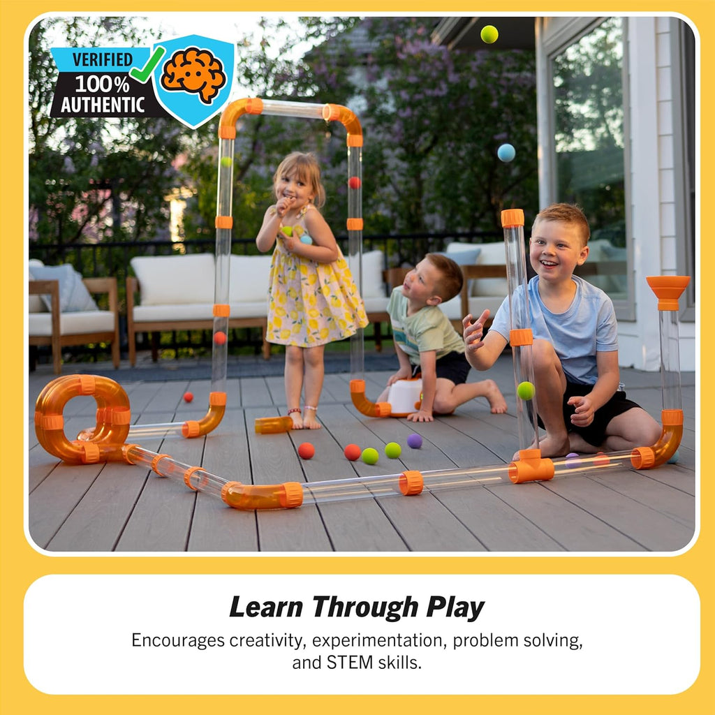 Tengen Toys The Original Air Toobz, Air-Powered STEM Building Toys for Kids & Teens, Kids Building Toys, STEM Toys for 3+ Year Old