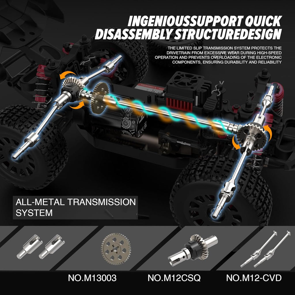 Brushless RC Buggy for Adults and Kids 60KM/H, 1/14 Electric High Speed All Terrain Remote Control Car, Hobby RC Trucks 4x4 Off Road RC Car, Waterproof RC Vehicle for Snow/Sand/Beach Age 8+