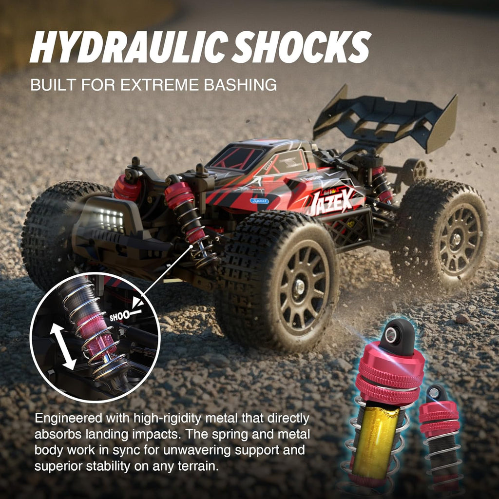 Brushless RC Buggy for Adults and Kids 60KM/H, 1/14 Electric High Speed All Terrain Remote Control Car, Hobby RC Trucks 4x4 Off Road RC Car, Waterproof RC Vehicle for Snow/Sand/Beach Age 8+