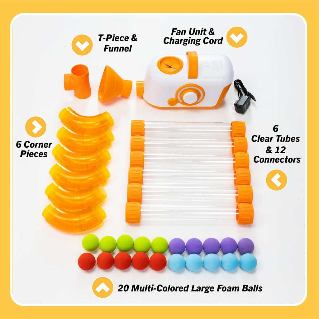 Tengen Toys The Original Air Toobz, Air-Powered STEM Building Toys for Kids & Teens, Kids Building Toys, STEM Toys for 3+ Year Old